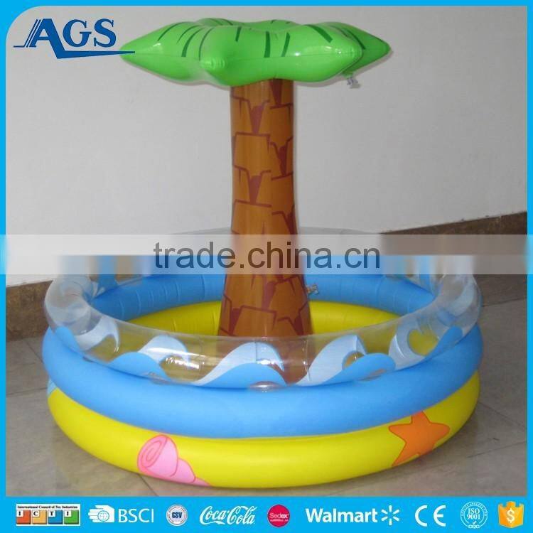 EN71 approved pvc inflatable palm tree ice bucket inflatable cooler