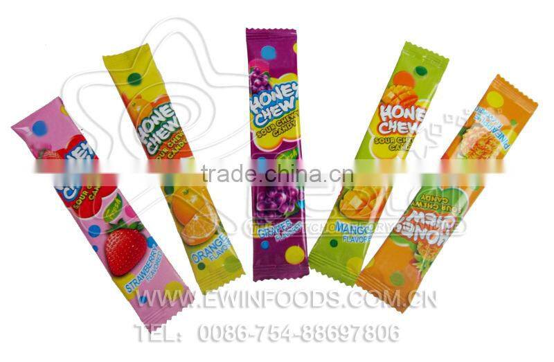 Honey Chew Fruity Flavor Soft Sour Chewy Candy