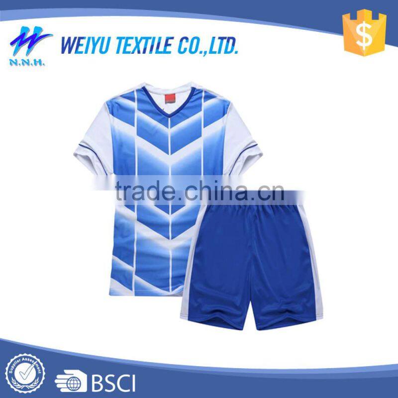 Wholesale high quality plain soccer jersey made in china