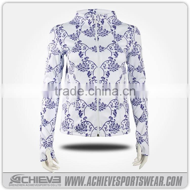 2016 custom yoga wear apparel wholesale yoga jacket