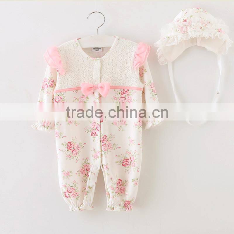 High Quality Customized Baby Clothing sets cotton princess girls clothing