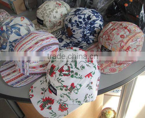 Retail adjustable strap woven tag aztecs 5 panel hat