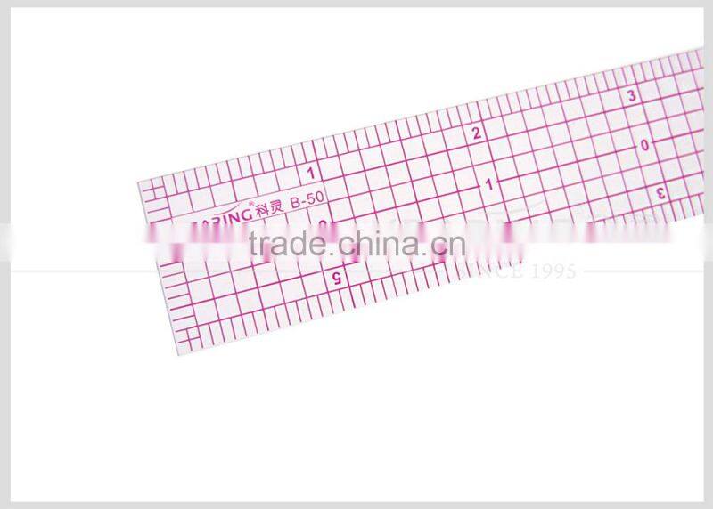 Kearing Sandwich line printing 1.2mm thick plastic clothes sewing quiting ruler #B-50