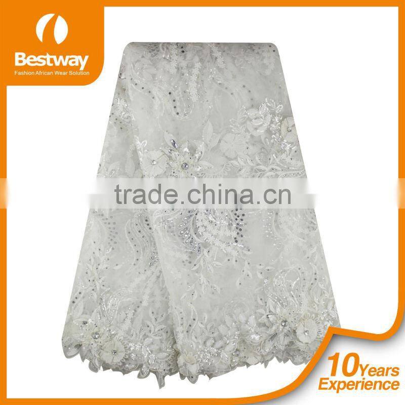 FL0034 new coming embroidery big lace african French Lace French Chantilly Lace very nice