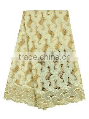 Water Soluble 2016 New Design SL0417-1 100% Cotton Swiss Voile Laces