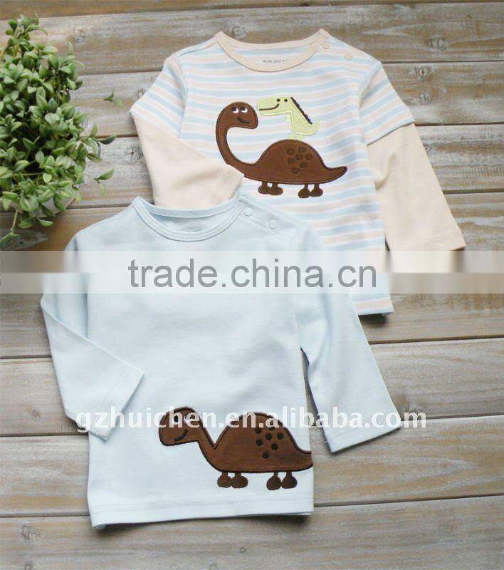 mom and bab 2012 100% cotton baby clothing,baby tshirt long ,china import clothes