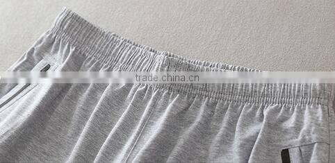 Middle-aged summer thin plus size loose fertilizer 3/4 long straight leisure trousers dad 100% cotton pants