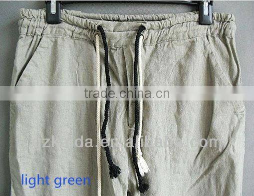 Casual Cotton and linen pants for man