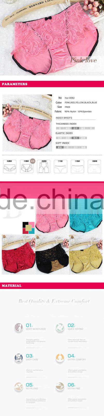 New night nylon spandex sexy little girls underwear girls sweet fit pants for women sexy lace mature underwear