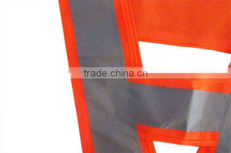 Wholesale Warning V-Shaped Polyester Reflective Safety Vest Made in China