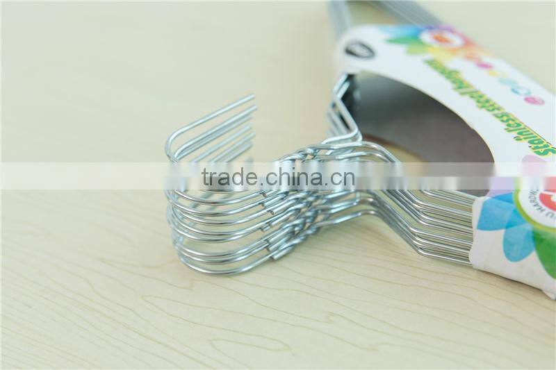 High quality Factory price PE coated metal hangers for clothes