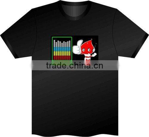 el lighting t-shirts sound active el t-shirt