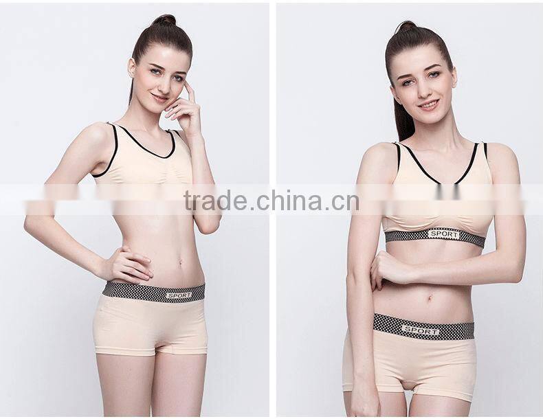 Factory Provide New Style Sex Seamless Girl Bra and Panty Set