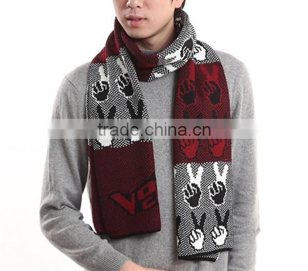 1 pc hot sale factory price length 180 cm and width 30 cm warm winter men kintted scarves