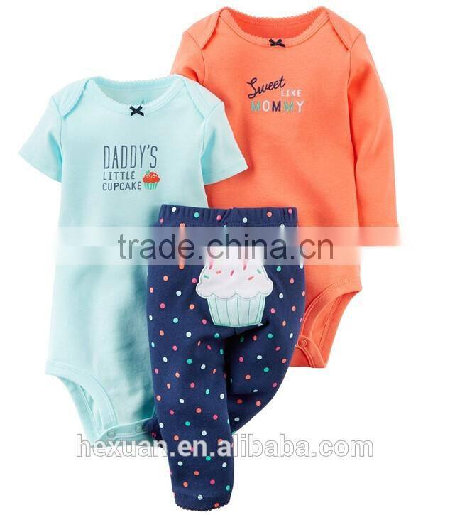 100% cotton organic cotton baby rompers wholesale baby clothes