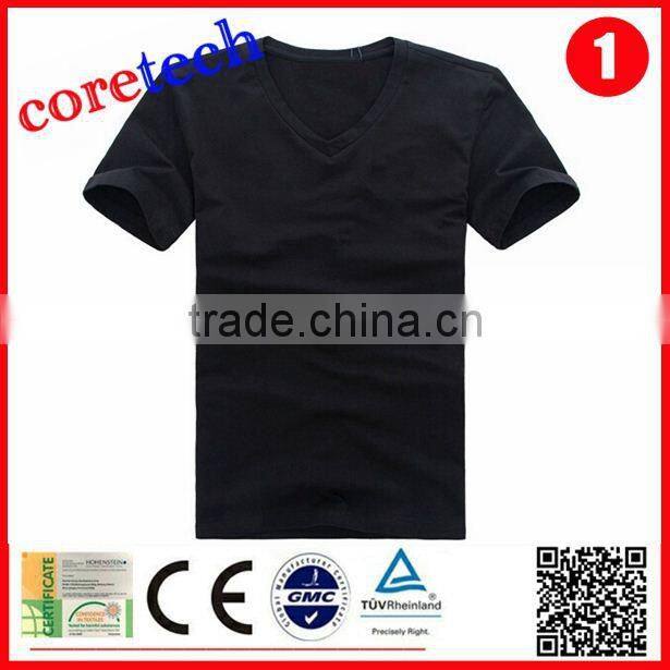 High quality cotton bulk v-neck t shirt factory
