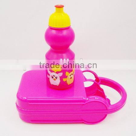 Portable lunch box with sports bottle kits