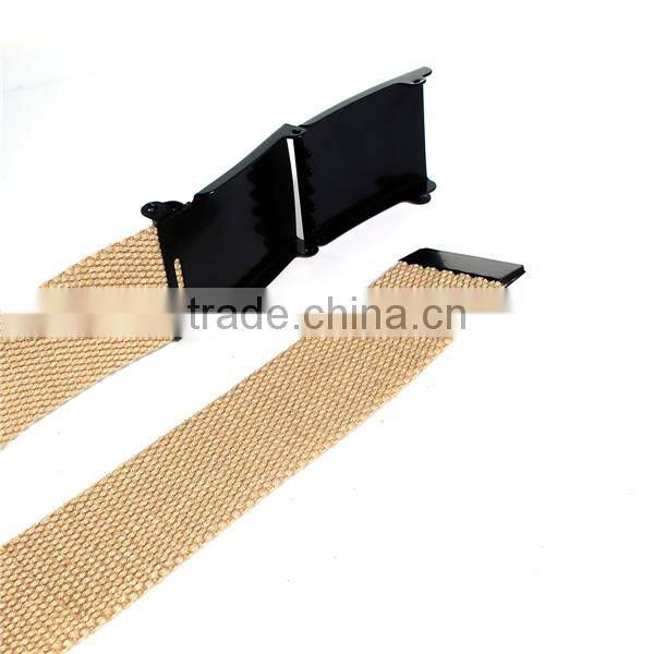 Canvas Belt Waistband Black Khaki