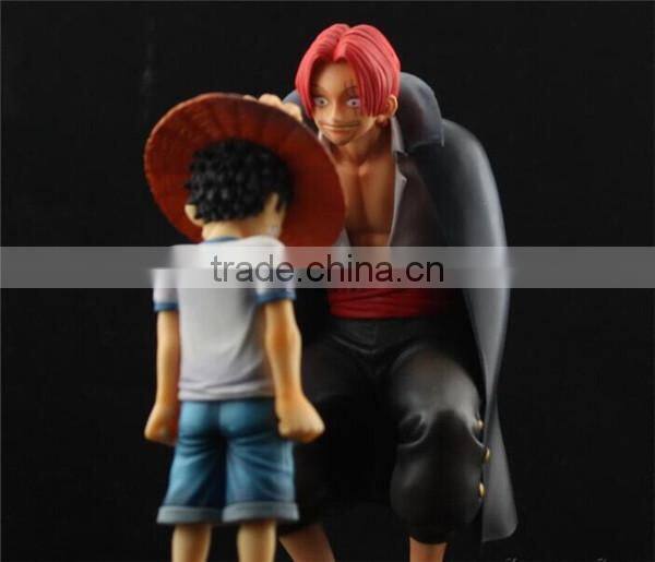 Wholesale one piece Luffy&Shanks pvc action figure