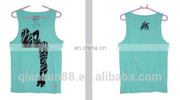 Wholesale Plain 95% Cotton 5% Spandex Tank Top