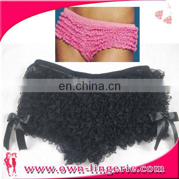 Sexy low price sexy panty ruffled brief lace panties