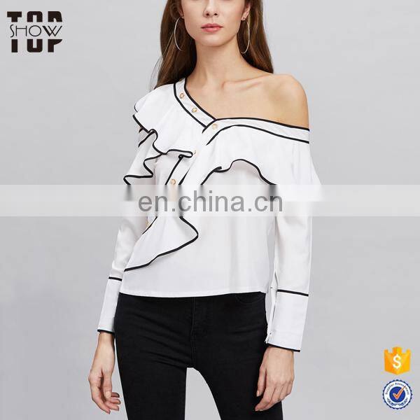 Womens blouses 2017 polka-dot women long sleeve blouse tops women