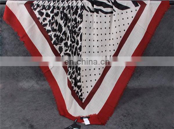 2017 new styles best selling autumn winter warm women printed thin wool scarf shawl lady fashionable jacquard fringe wool scarf