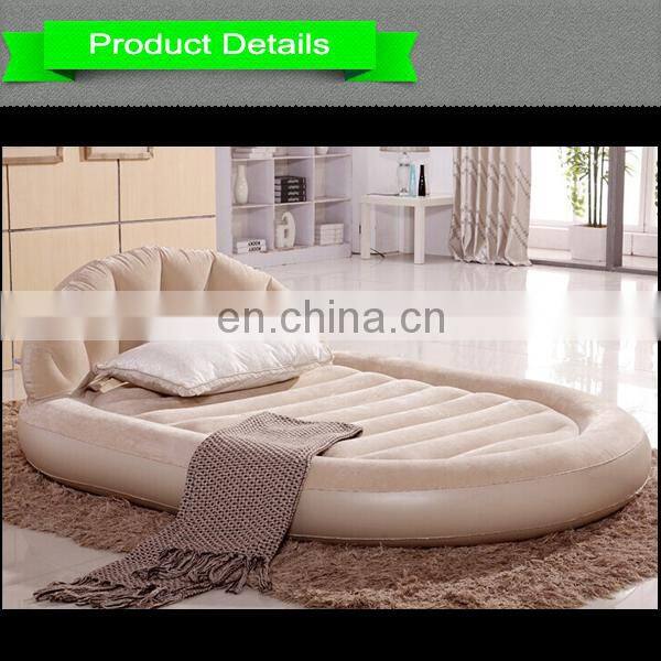 Hot sale inflatable flocked air bed, queen size bunk beds for sale