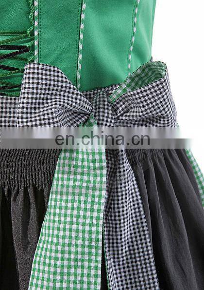 Green classical Dirndl Trachten German Oktoberfest Bavarian Traditional Dirndl For Women (German Bavaria Dirndls)