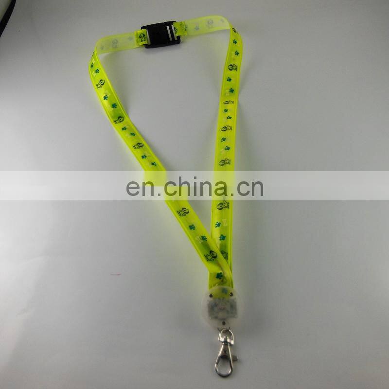 Best seller custom key lanyards colorful necklace key lanyard leather led lanyard