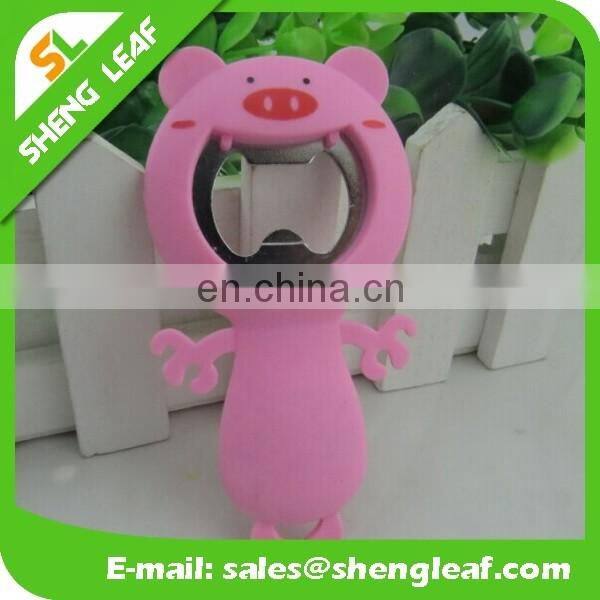 3d design promotinal gifts soft rubber bottle opener