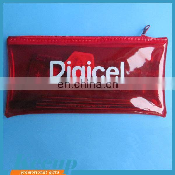custom cheap eco-friendly pencial PVC bag for students