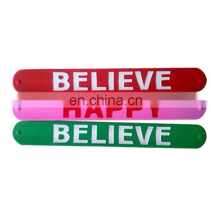 slogan customised stable quality china silicone wristband factory