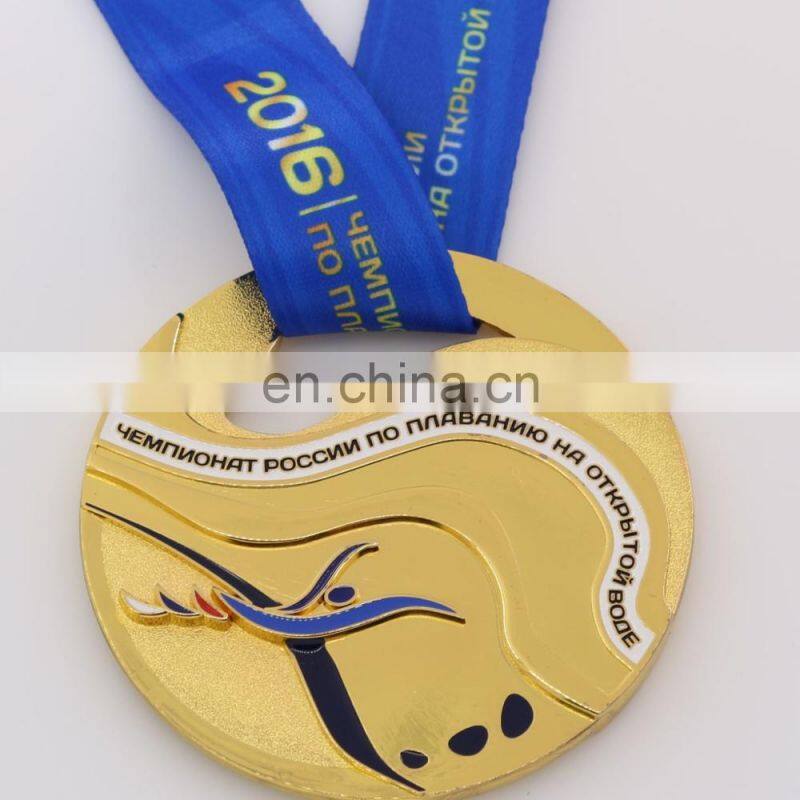 Custom round metal medal sport club medal wholesale