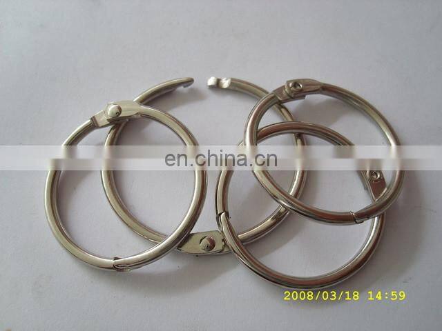 promotional price good quality loose leaf binder rings for calendar
