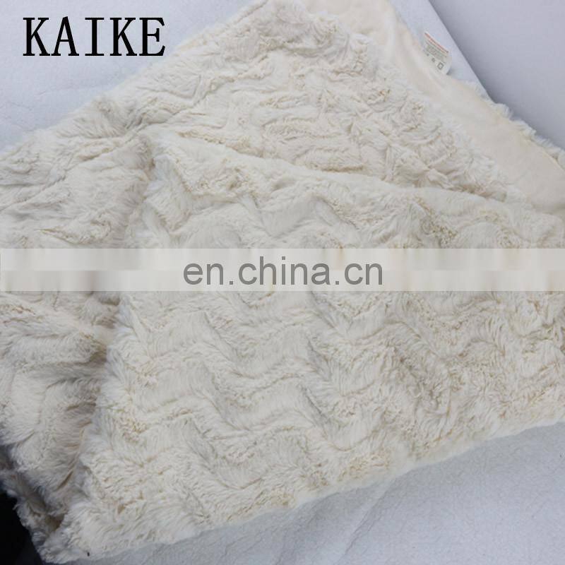 Warm super soft custom print muslin fleece baby velvet blanket 100% polyester
