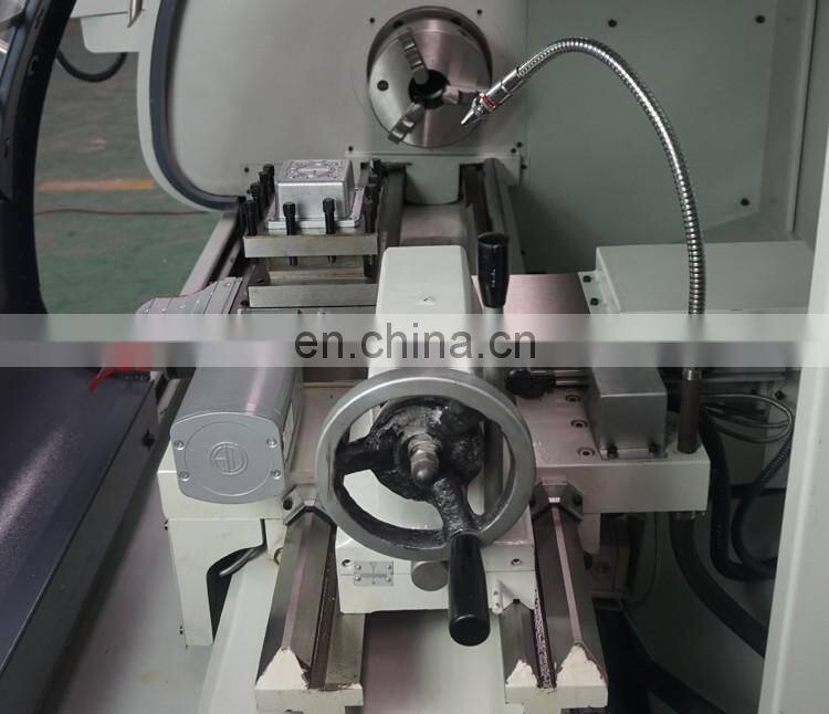 China horizontal hydraulic chuck and tailstock cnc lathe with Fanuc controller CK6136A-2