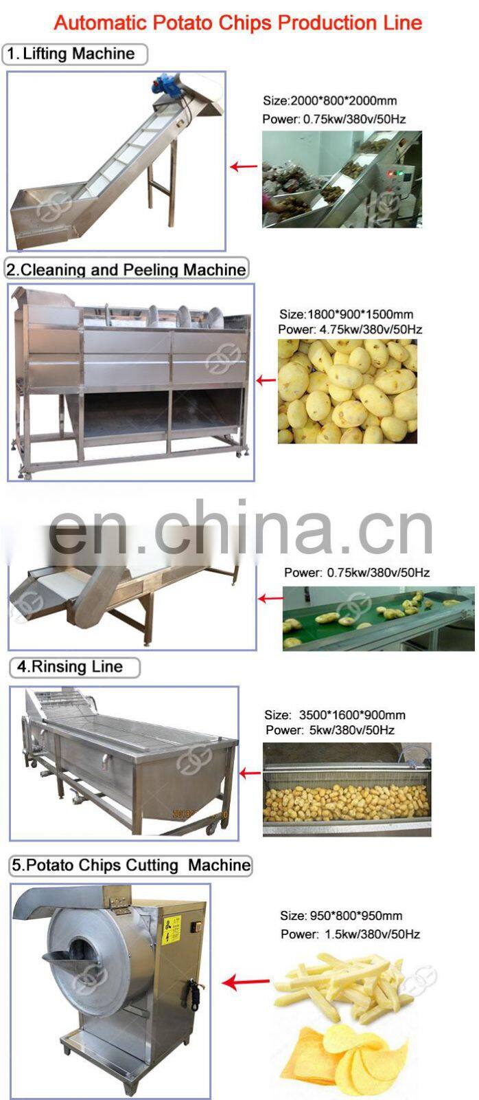 Fresh Frozen Full Automatic Potato Chips Making Machine Price