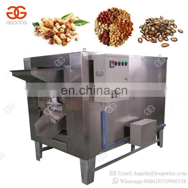 Commercial Automatic Sesame Sunflower Seeds Grain Cocoa Bean Roaster Soybean Almond Peanut Cashew Nut Roasting Machine Price