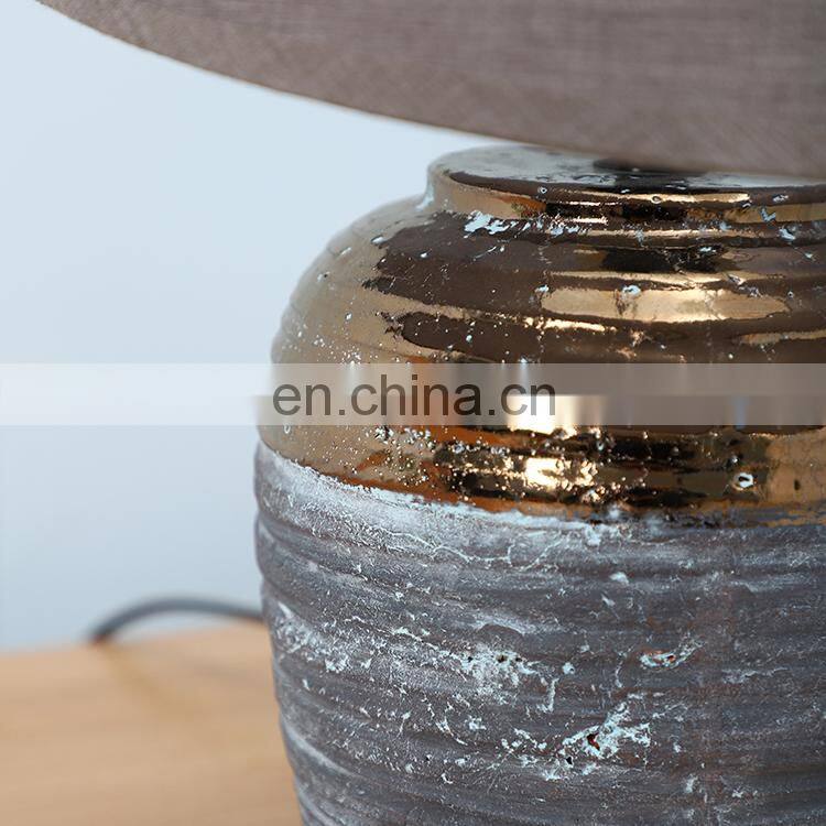 China wholesale cheap durable living room retro table ceramic lamp for reading