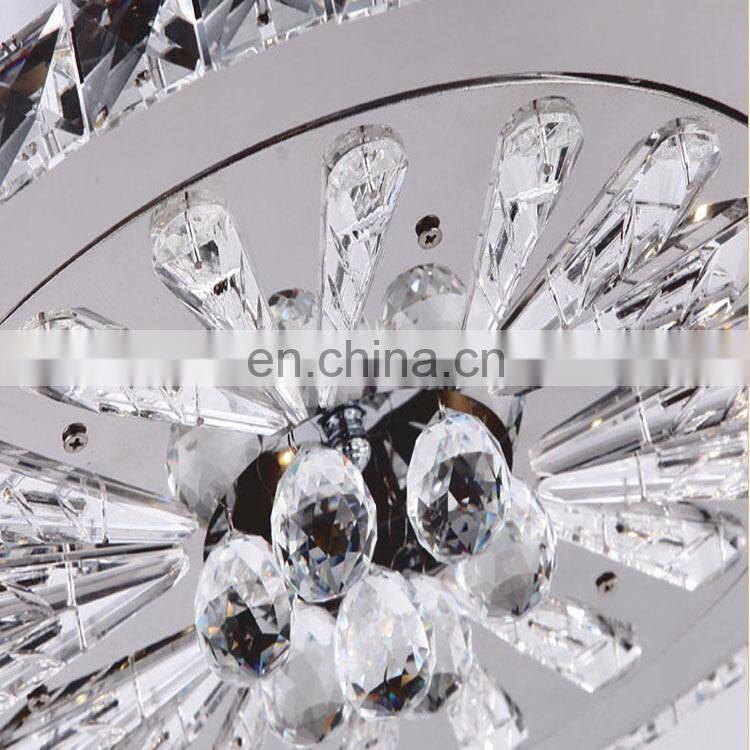 Popular fashion crystal round led lights for study room
