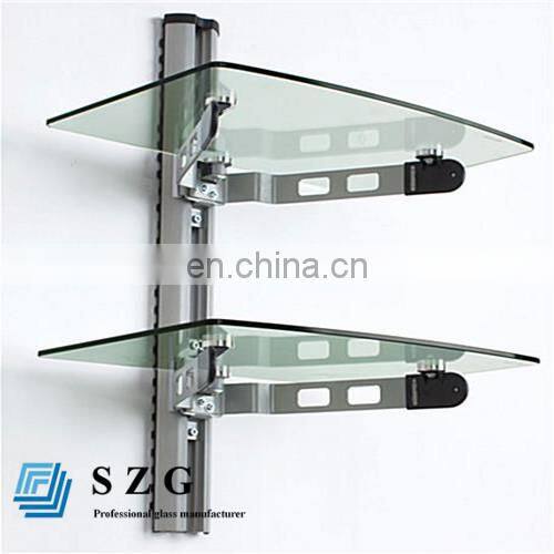 China wholesale price best quality tempered glass shelf support tv wall mount