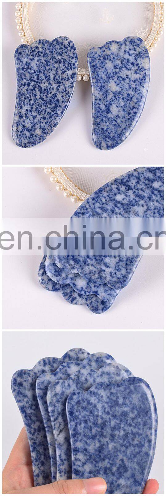 Natural guasha scraping machine jade guasha stone massage tool for body and back