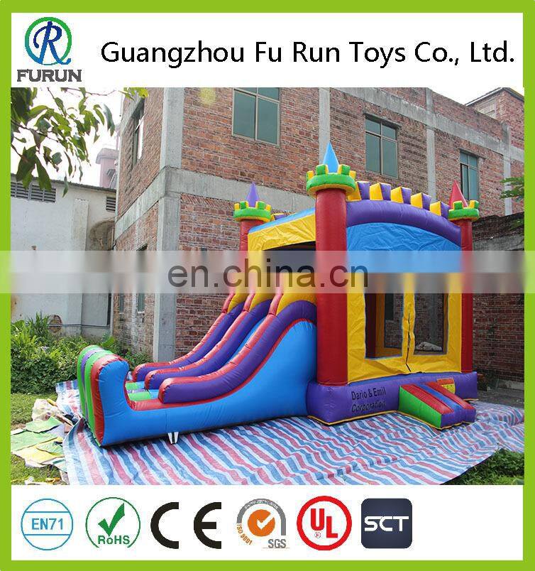 Awesome combo Inflable jumping with bounce slide, castillos inflables