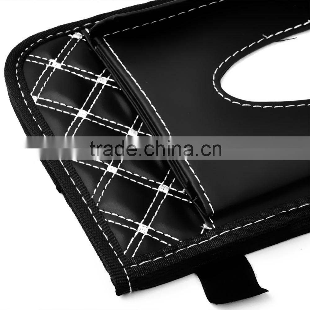 New Double-Deck Auto Car Visor CD/DVD Bag Storage Holder/Tissue Bag,Red+Black