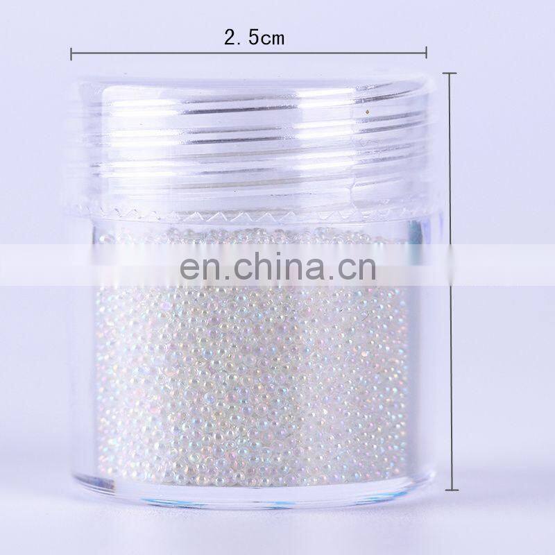 AB Color Caviar Beads Nail Art Decoration Mini Glitter Micro Pearl Manicure 3D 3 Colors Available