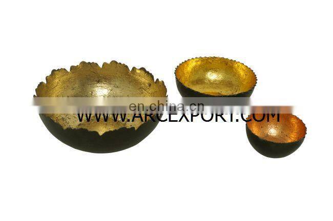 gold designer bowl