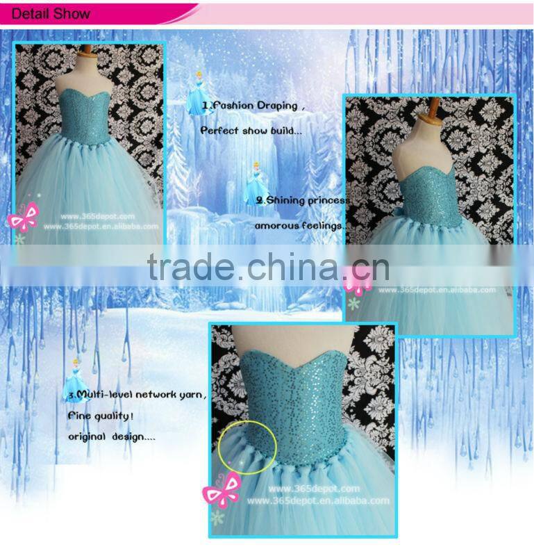 Popular Elsa Dress Cosplay Costume In Frozen