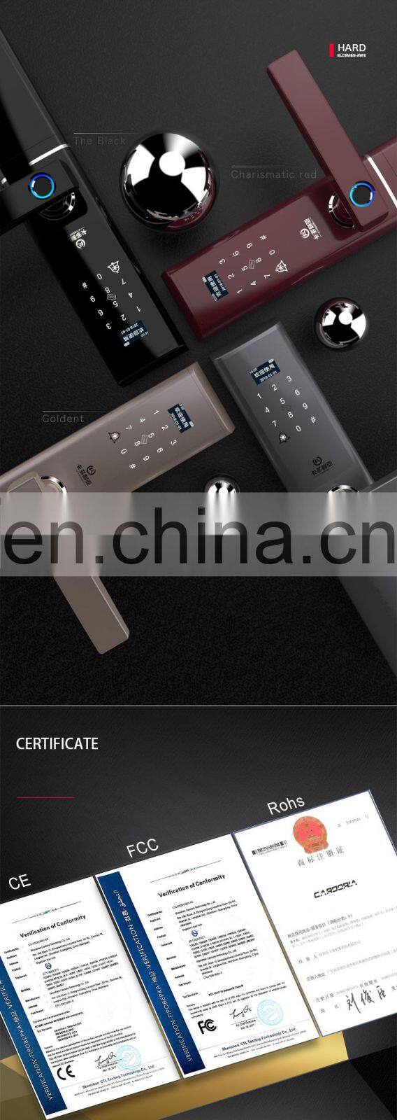Good Quality Hot Sale Smart RFID Card Home Door Lock Electric smart Lock