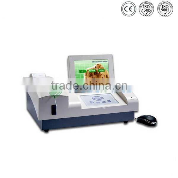 Touch screen external keyboard and mouse supported veterinary semi-auto chemistry analyzer